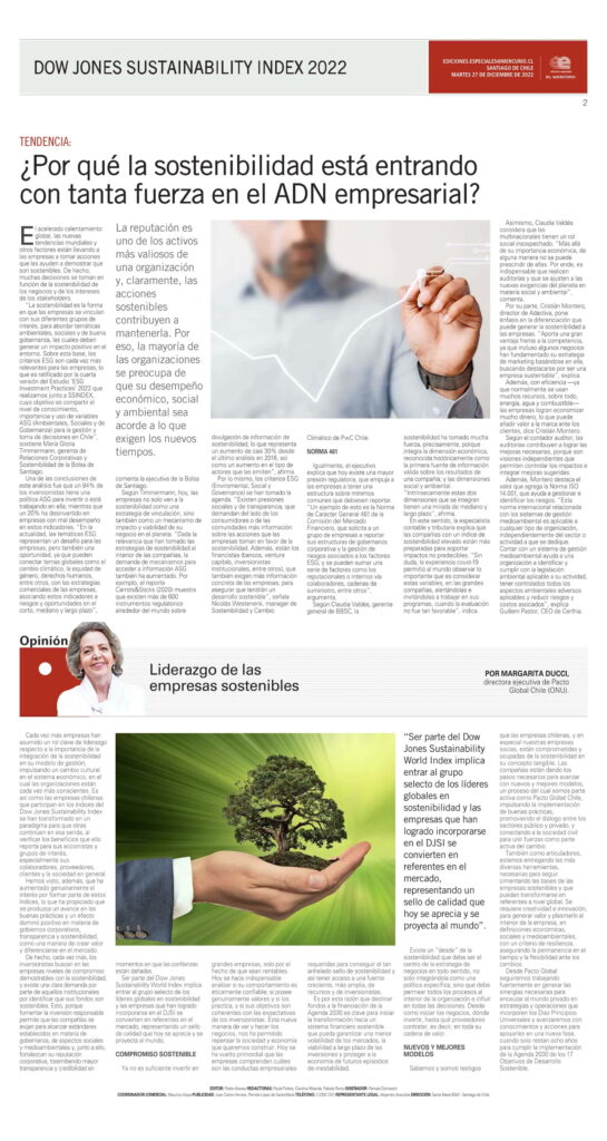 Fuente: El Mercurio Pais: Chile Fecha: 2022-12-27 Sección: Ediciones Especiales - Tratamiento de residuos